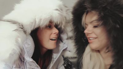 Real_life_cucks - Puffer Coat Girls Give Blowjob - iWantClips