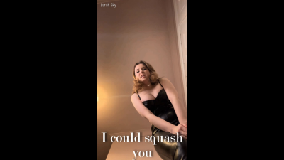 Giantess Could Squash You Larah Sky