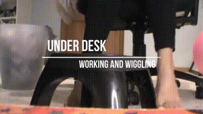 Under Desk, Work And Wiggle