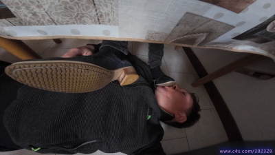 Boot Worship And Dirty Soles Lick Under Table