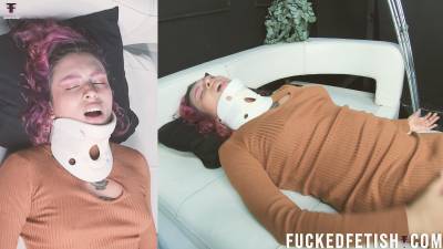 HD Medical Crutches Cpr Heart Attack Latex Gloves Groping Under Dress