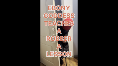 Red Mask, Black Domination Goddess In Control: Smotherbox Revenge Toe Sucking Thief