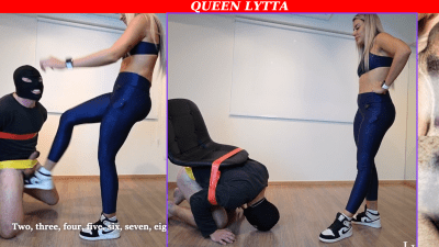 Part 1 Sexy Lytta Training Fight Kicks Bitch Balls Until It Break See The Results On Video - Ballbusting Female Domination Domination Femdom Cbt Humiliation Kick Trample