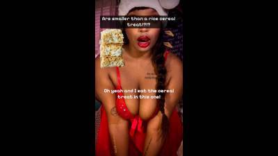 Holiday Man-Clit/ Rice Cereal Treat Eating+SPH